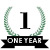 The One Year Anniversary Badge badge